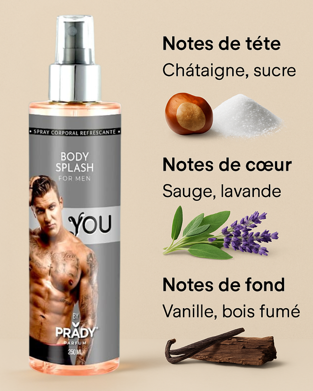 Brume Corporelle Prady - YOU inspiration Stronger With you