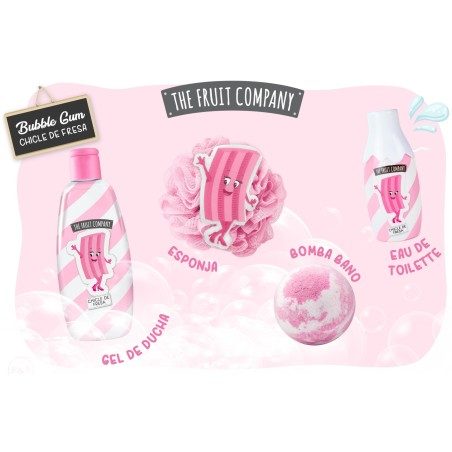 🍬 Coffret Bain 4 pièces Candy Shop – Bubble Gum | The Fruits Company