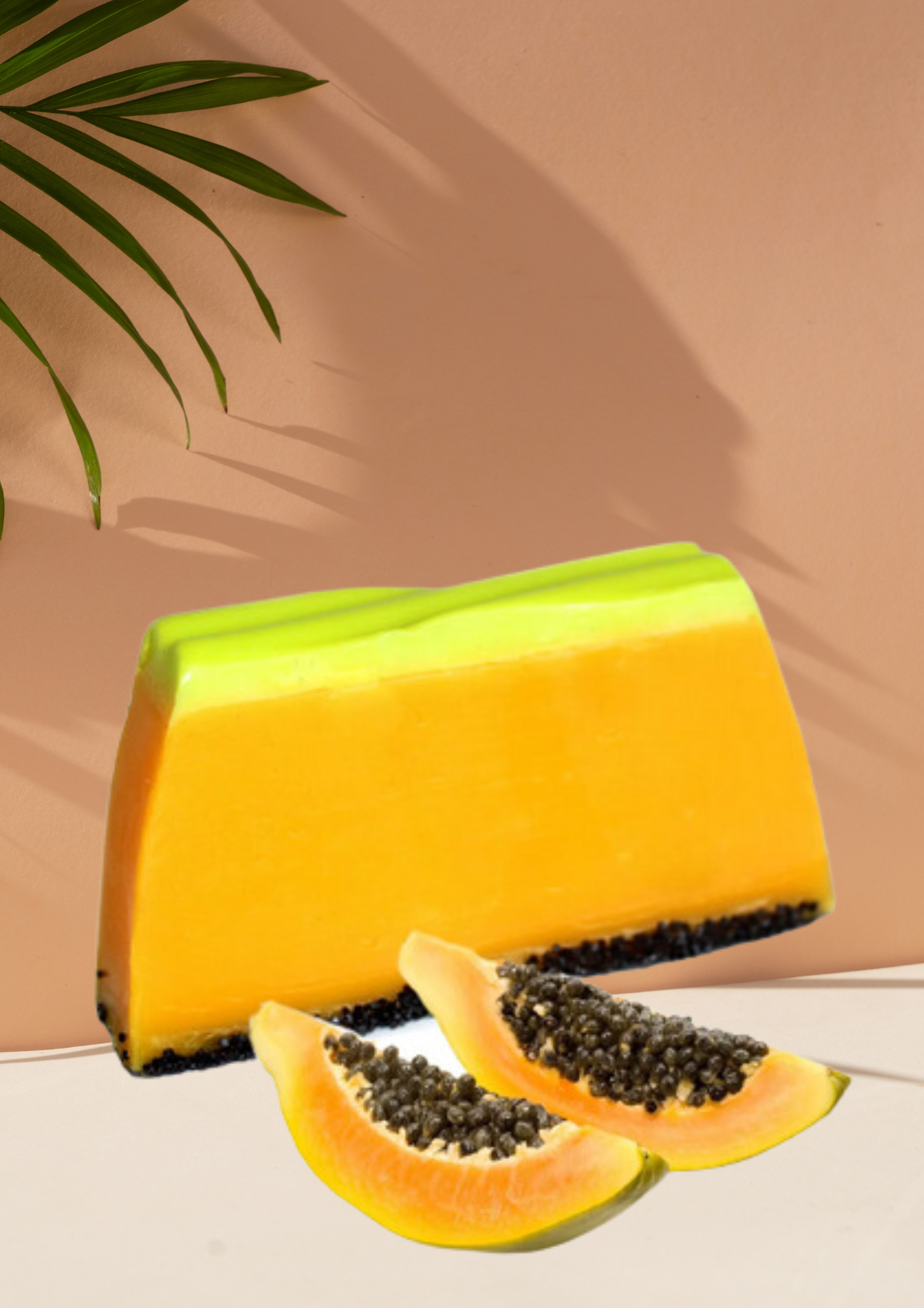 Tranche de savon artisanal | Papaye