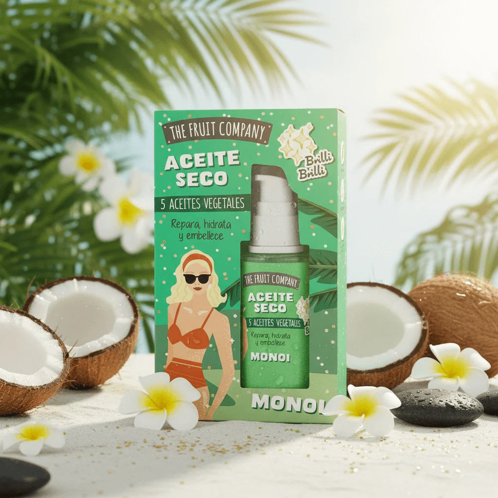 Huile Sèche Pailletée Monoï – The Fruit Company