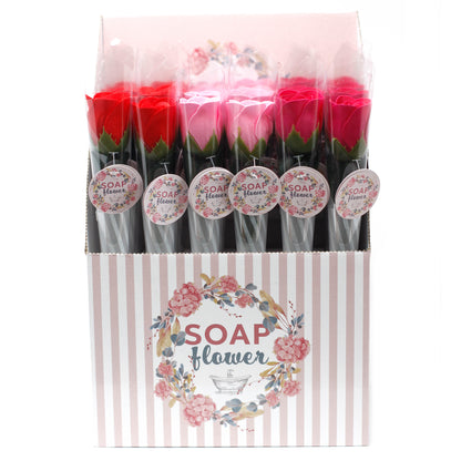 1 Petite Rose rouge de savon