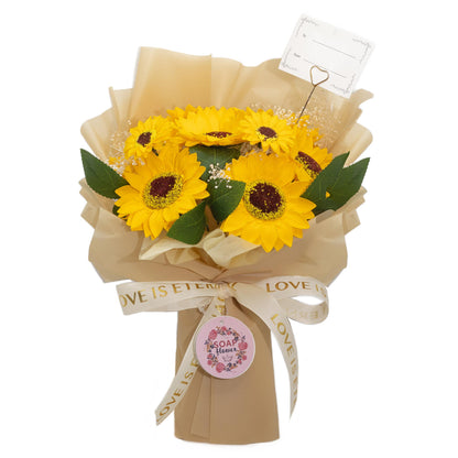 🌻 Bouquet Cadeau Tournesols – Fleurs de Savon | Love Is Eternal