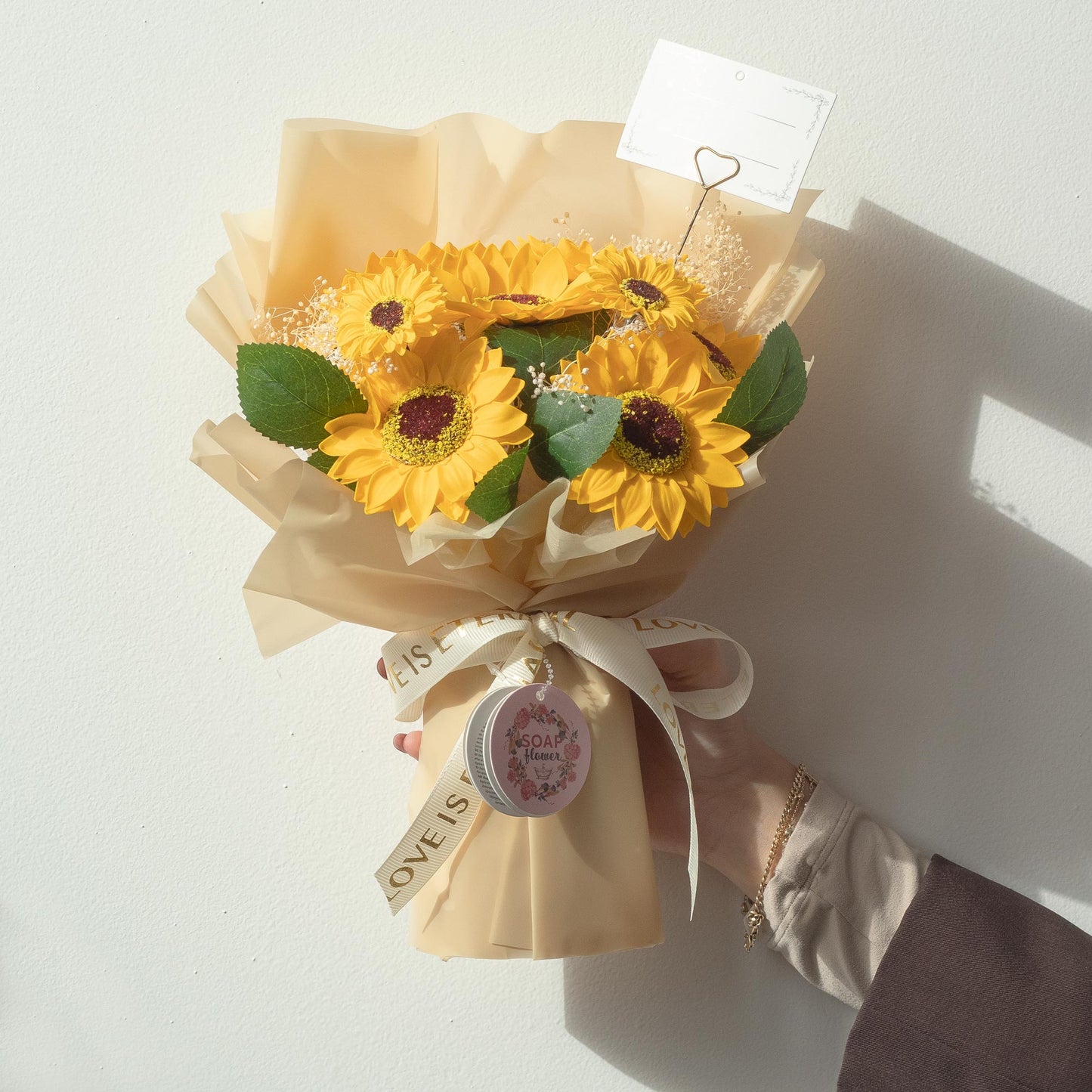 🌻 Bouquet Cadeau Tournesols – Fleurs de Savon | Love Is Eternal