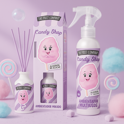 Évasion Sucrée : Mikado & Spray Barbe à Papa pour la Maison