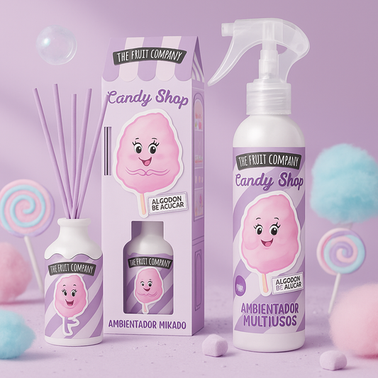 Évasion Sucrée : Mikado & Spray Barbe à Papa pour la Maison