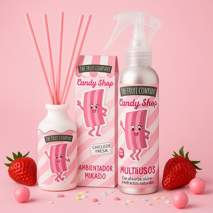 Evasion Sucrée: Mikado et Spray au Chewing Gum pour la Maison