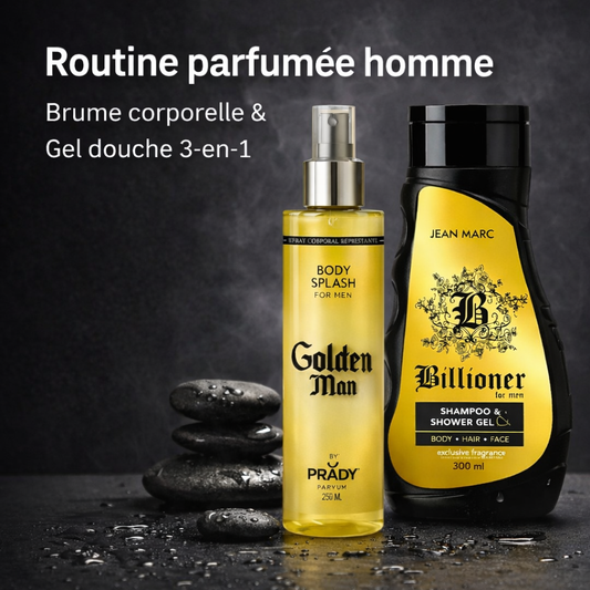 🖤 Routine parfumée homme – Brume & Gel douche one million