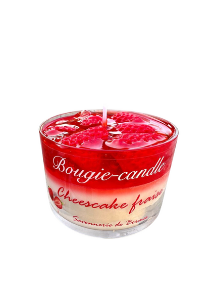 Bougie Verrine - Cheesecake Fraise