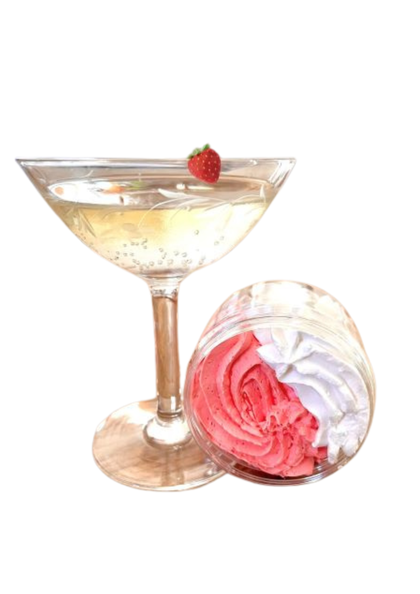 Chantilly de Douche et Bain | Champagne Fraise