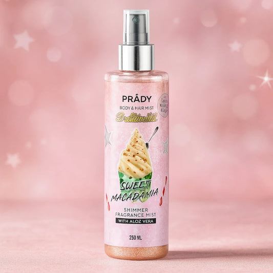 Brume pailletée Corp et Cheveux - Sweet Macadamia