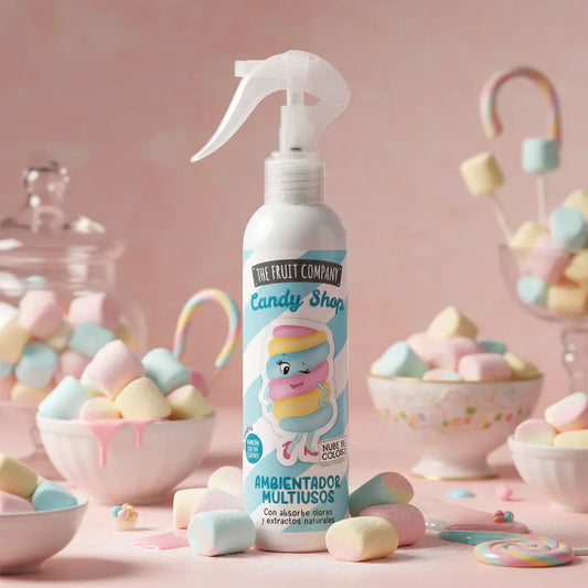 Spray désodorisant marshmallow coloré