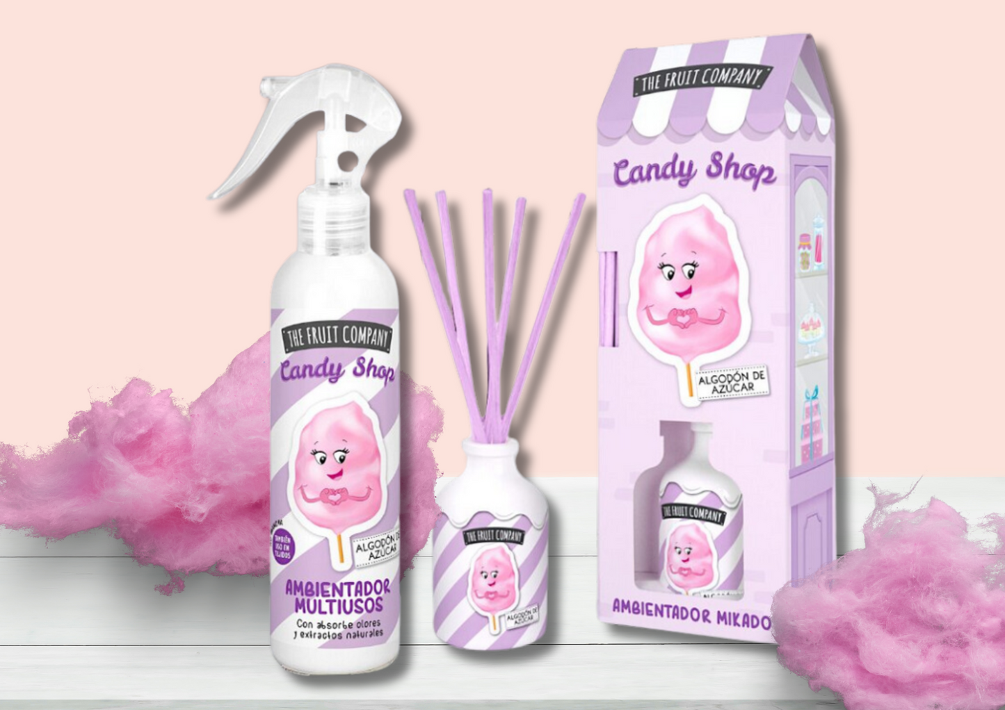 Évasion Sucrée : Mikado & Spray Barbe à Papa pour la Maison