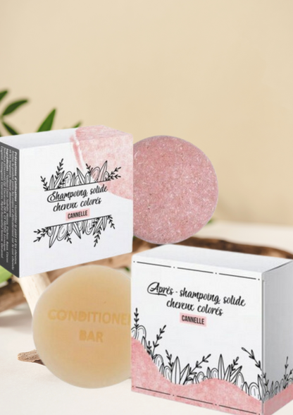 Pack Shampoing et Après Shampoing Solides pour Cheveux Colorés