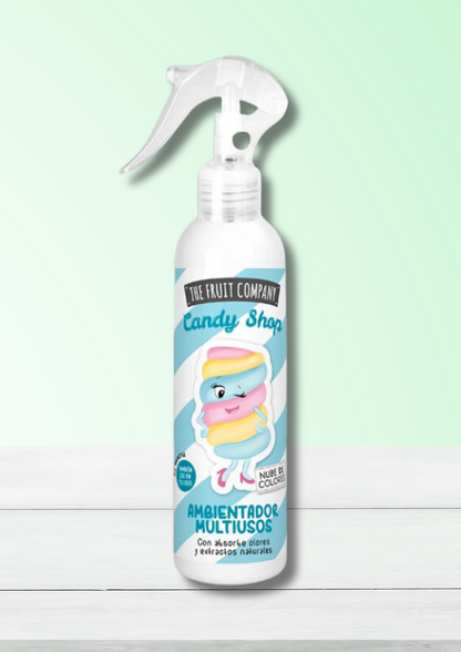 Spray désodorisant marshmallow coloré