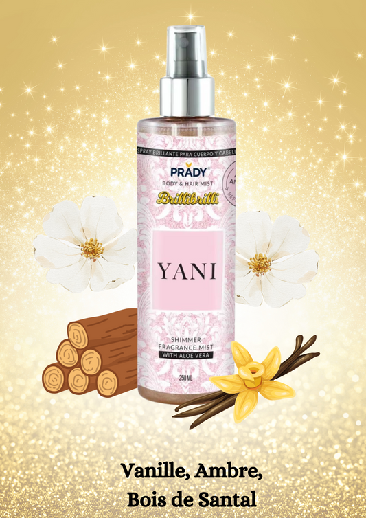 Brume Scintillante Corps &amp; Cheveux – Yani by Prady